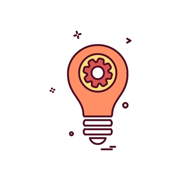 Idee Icon Design Vektor Illustration — Stockvektor