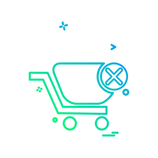 Icono Compras Diseño Vector Ilustración — Vector de stock