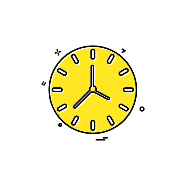 Clock Time Seconds Icon Vector Design — Stock Vector