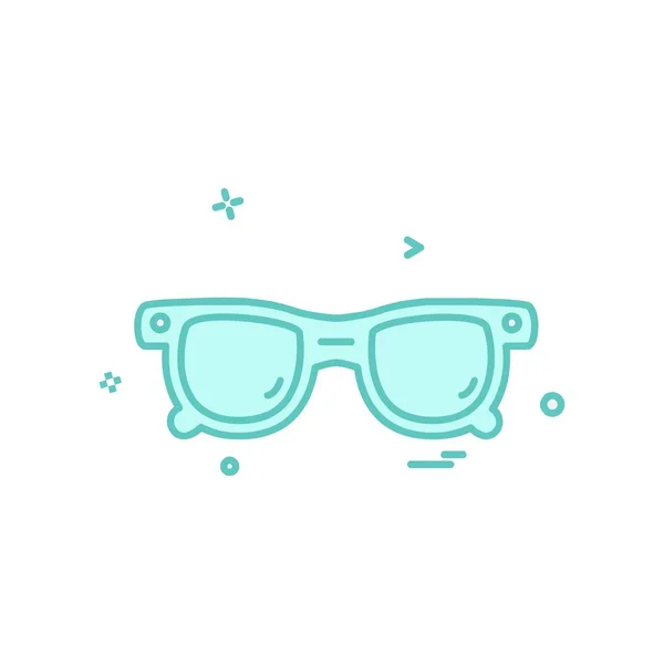 Brýle Ikony Designu Vektorové Ilustrace — Stockový vektor