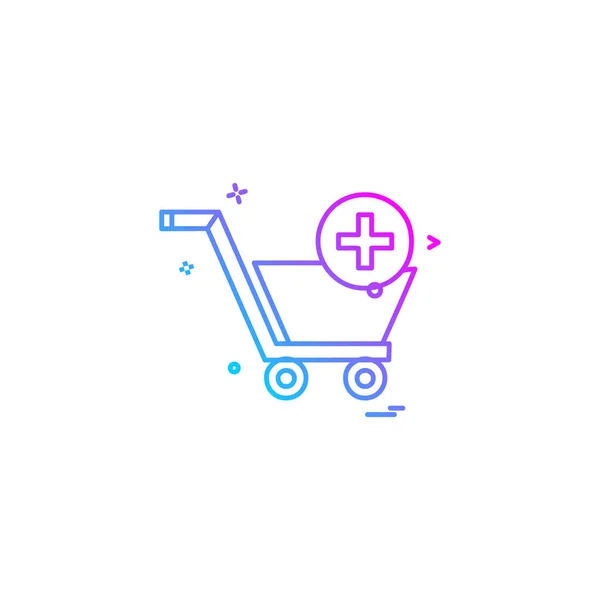 Ilustração Vetor Projeto Ícone Shopping — Vetor de Stock