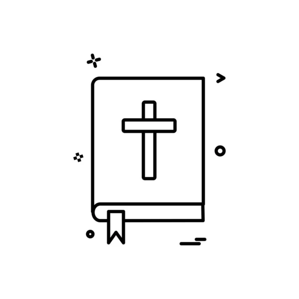 Holy Bible Icon Vector Design — 스톡 벡터