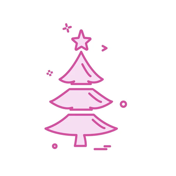 圣诞树图标设计矢量 — 图库矢量图片