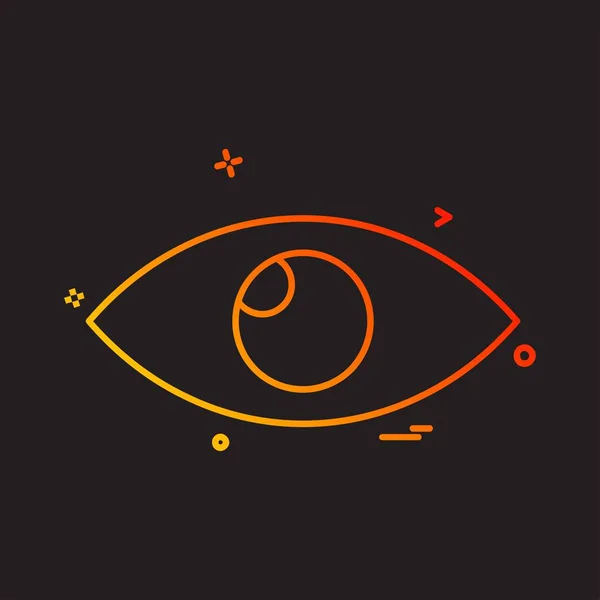 Auge Symbol Design Vektor — Stockvektor