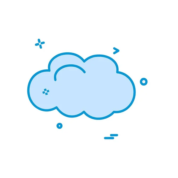 Designvektor Für Cloud Symbole — Stockvektor