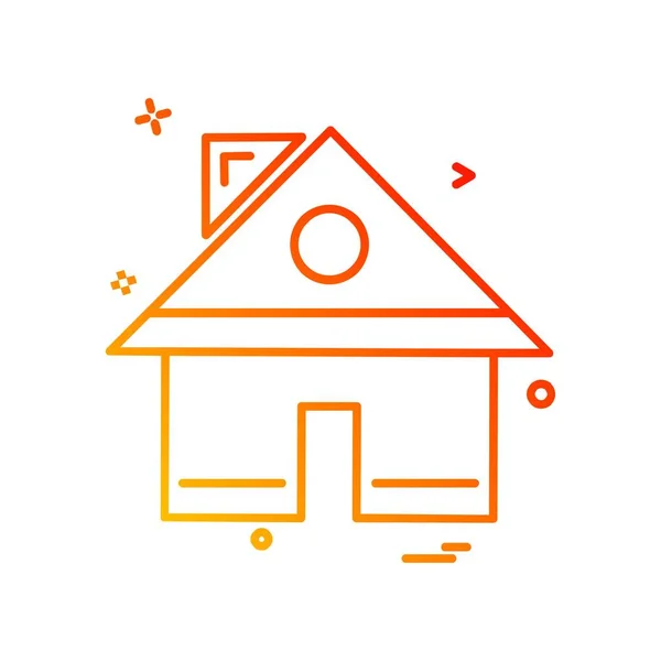 Home Icon Design Vector — Stock Vector