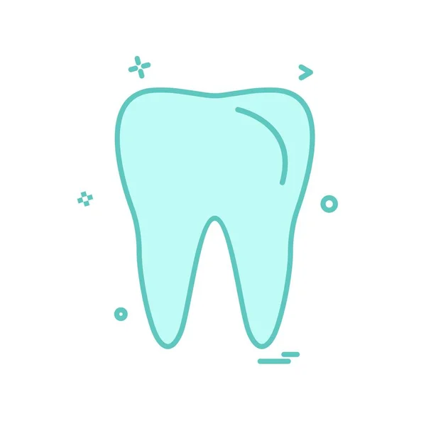 Ilustração Vetor Ícone Dente Humano —  Vetores de Stock