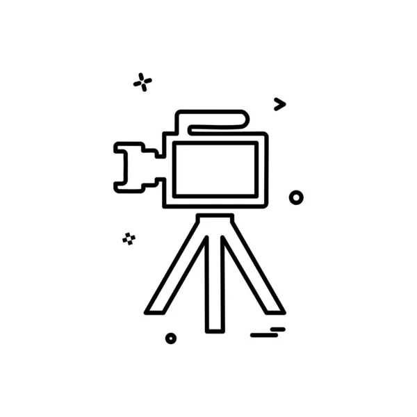 Camera Icon Design Vector — Stock Vector