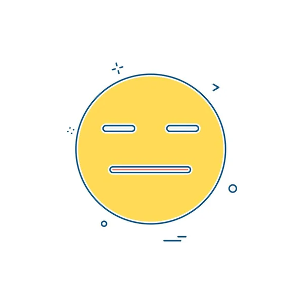 Emoji Ikon Design Farverig Vektor Illustration – Stock-vektor