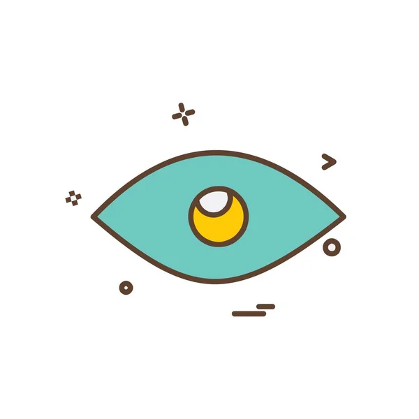 Eye Icon Design Vector — 스톡 벡터