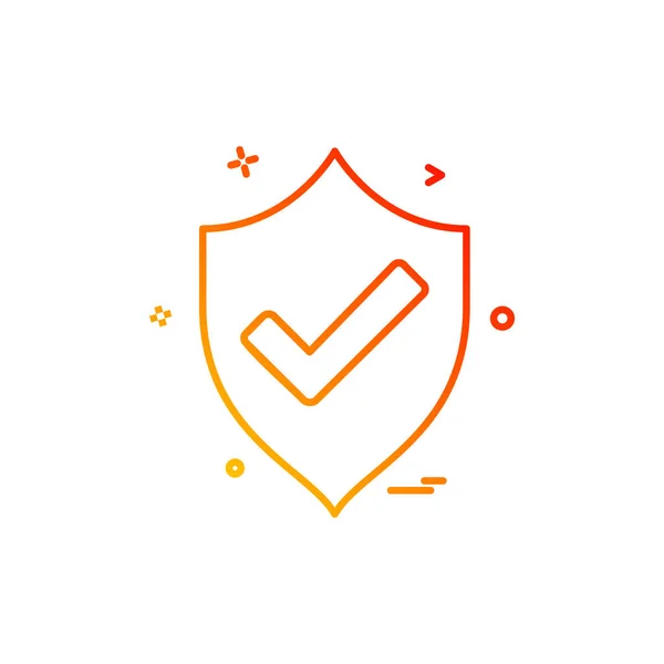 Fuera Protección Escudo Seguridad — Vector de stock