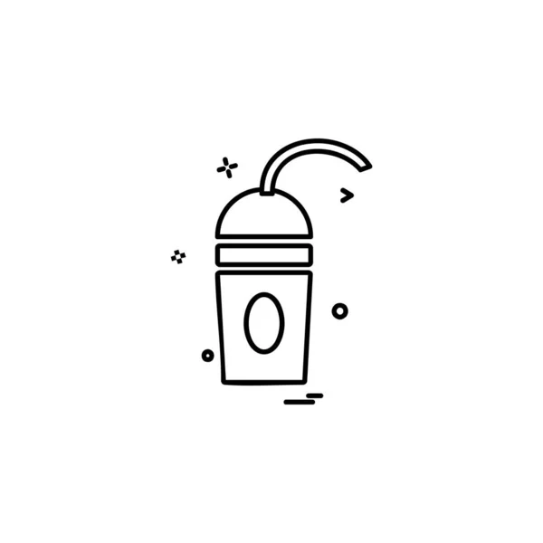 Drink Icon Design Bunte Vektorillustration — Stockvektor