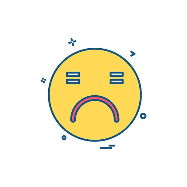 Emoji Ikony Design Vektor — Stockový vektor