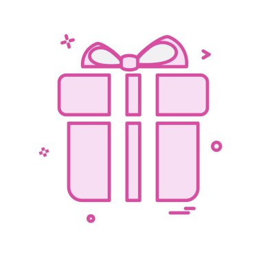 Giftbox simge tasarlamak vektör
