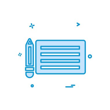 Kalem simge tasarlamak vektör