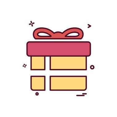 Giftbox simge tasarlamak vektör
