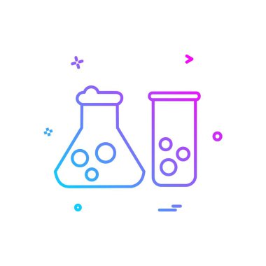 Şişesi simgesi tasarım, renkli vektör çizim