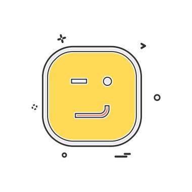 Mutlu Emoji simge tasarlamak vektör