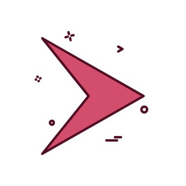 Sağ ok simge tasarlamak vektör