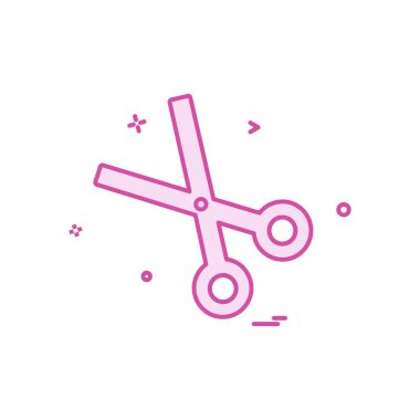 Makas simge tasarlamak vektör