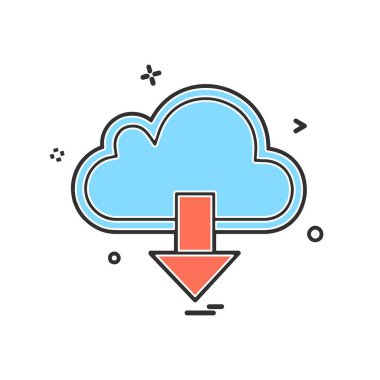 Simgesi tasarım, renkli vektör çizim indir