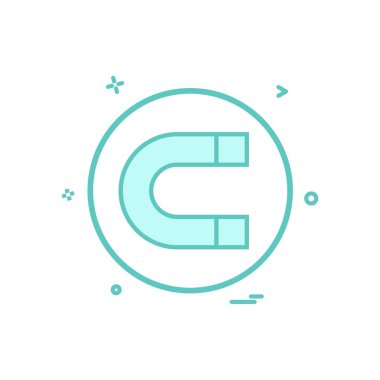 Mıknatıs simge vektör tasarımı