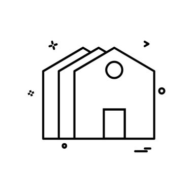 Ev simgesi tasarım vektörü