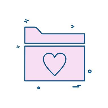 Aşk simge tasarlamak vektör 