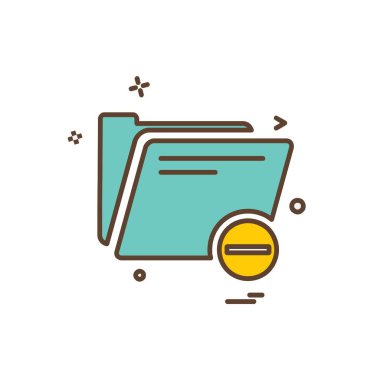 Klasör simge tasarlamak vektör