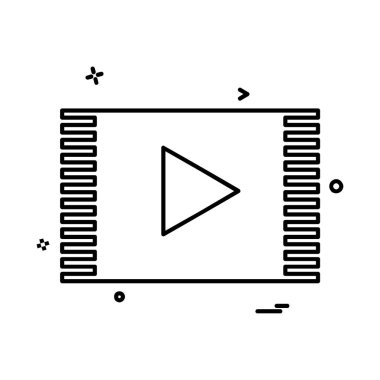 Video simge tasarlamak vektör