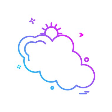 Hava simgesi tasarım vektörü