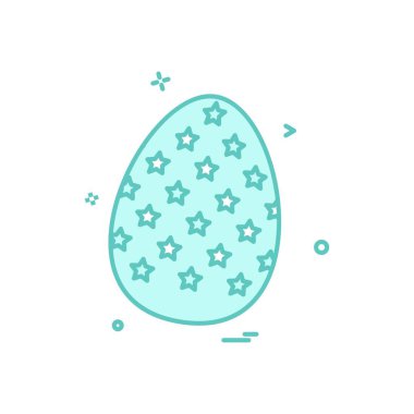 Paskalya yortusu yumurta Festivali simge vektör tasarımı