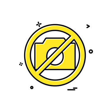 Kamera simgesi tasarım vektörü