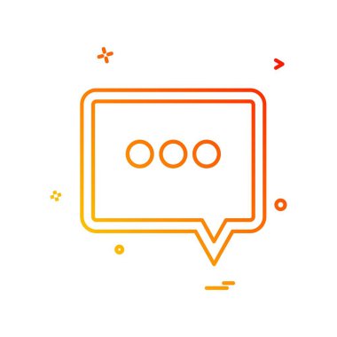 Sohbet simgesi tasarım vektörü