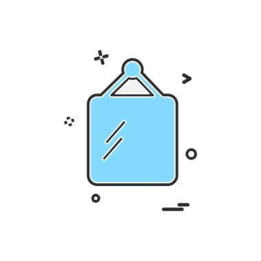 Çerçeve simgesi tasarım vektörü