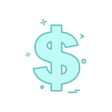 Doları simge tasarlamak vektör