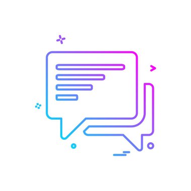 tartışma sohbet sms simgesi vektör tasarımı