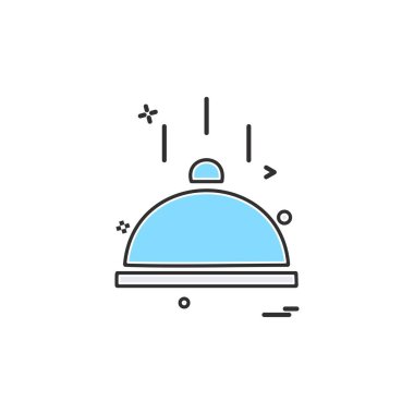 Catering yemek simge vektör tasarımı