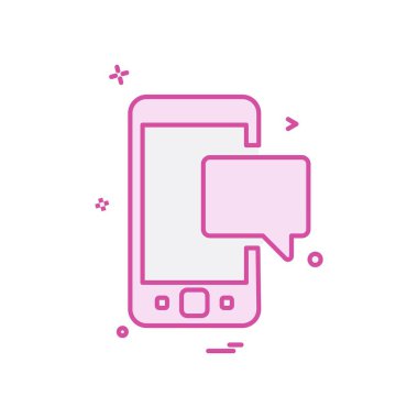 Mobil simge tasarım vektörü