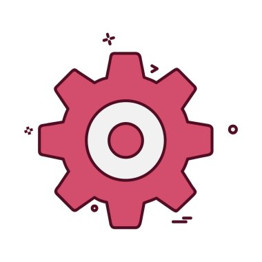 Dişli simge tasarlamak vektör