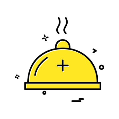 Gıda simgesi tasarım vektörü