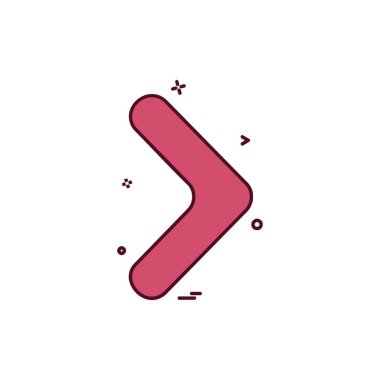 Ok simgesi tasarım vektörü