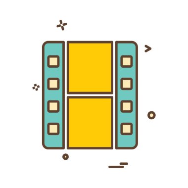 Film simge tasarlamak vektör