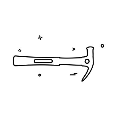 Donanım aracı simgesi tasarım, renkli vektör çizim 