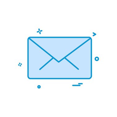 İleti simgesi tasarım vektörü