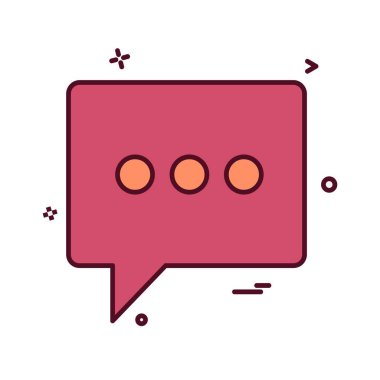 Sohbet simgesi tasarım vektörü