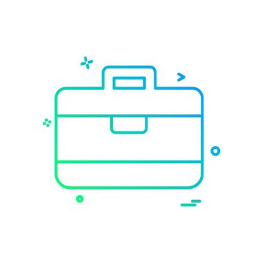 Evrak Çantası'nı simge tasarlamak vektör 