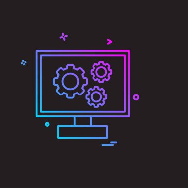 Şirket ofis simgesi tasarım vektörü 