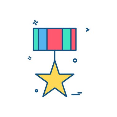 madalya simge tasarlamak vektör 