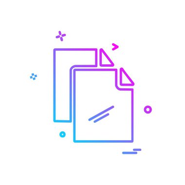 Dosya simgesi tasarım vektörü